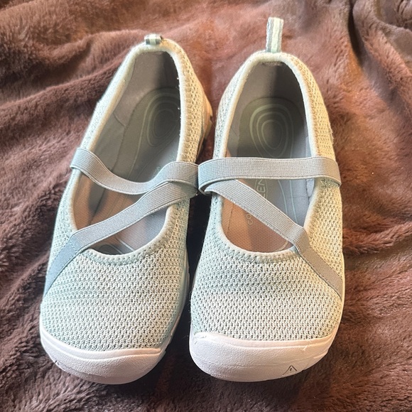 Keen Shoes - Keen Hush Knit Light Green Casual Mary Jane Shoes